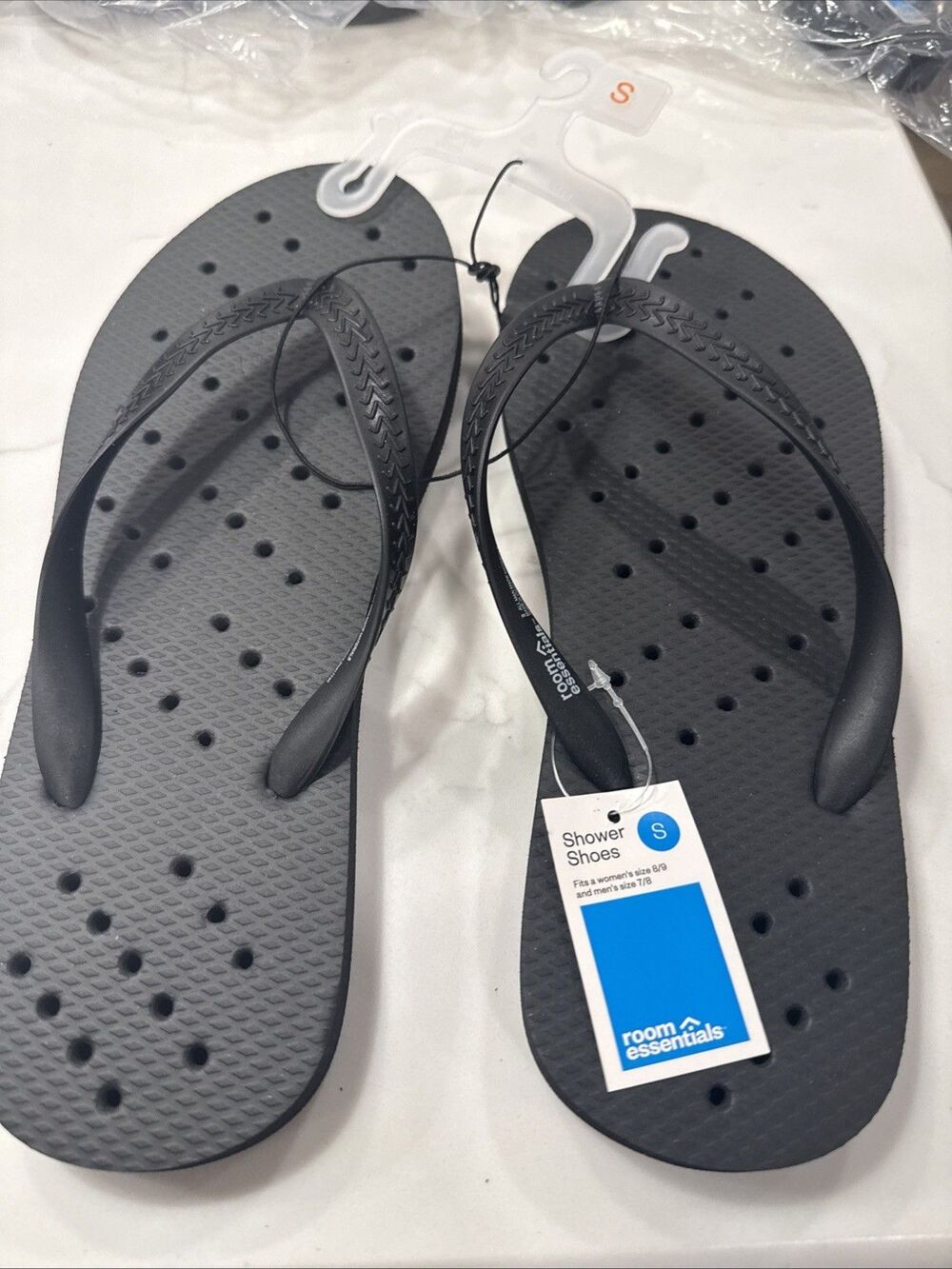 Room Essentials Shower Shoes Black Size Small